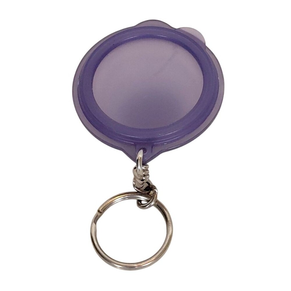 Tupperware Flat Out Bowl Key Chain Ring Collapsible Miniature with Lid - Picture 3 of 3